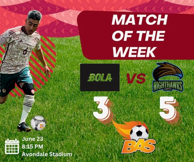 FC Bolas vs. Jinky's Nighthawks, Match of the Week Banner