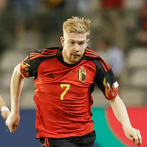 Belgium's Kevin De Bruyne at the 2022 World Cup.