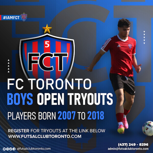 Fustal Club Toronto – 2024/25 Tryouts Boys