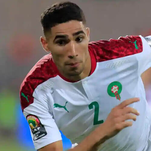 Morocco's Achraf Hakimi at the 2022 World Cup.